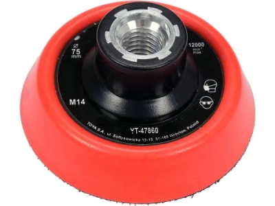 Yato - leštiaci tanier na suchý zips M14, Ø75mm