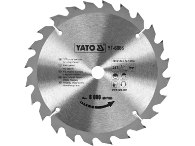 Yato - Vídiový pílový kotúč na drevo 205x18mm 24 zubov