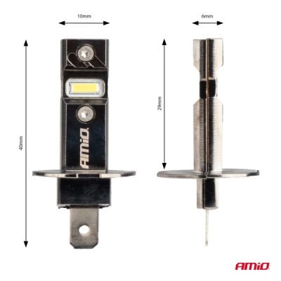 AMiO - LED žiarovky hlavného svietenia Hybrid séria H3 6000K Canbus 60W