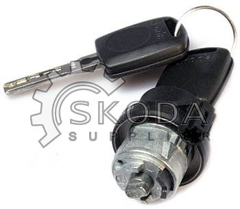 OEM SKODA - Vložka zámku spínacej skrinky + 2 kľúče 8E0998855C