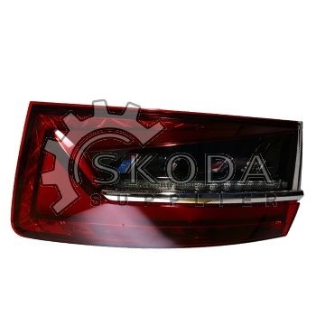 OEM SKODA - Svetlo ZP vonkajšie combi chróm 3V9945208C