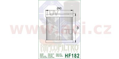 HIFLOFILTRO - Olejový filter /Piaggio/ HF182