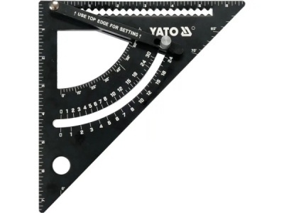 Yato - hliníkový trojuholníkový rysovací uholník 170mm