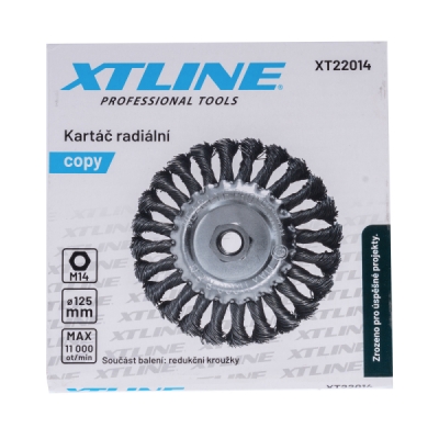 XTline - Kefa radiálna vrkoč 150mm M14