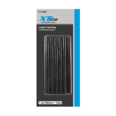 XTline - Tyčinky lepiace čierne 7,2x100mm 12ks