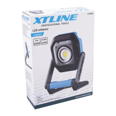 XTline - LED reflektor nabíjecí 2 000 lm, 4 000 mAh