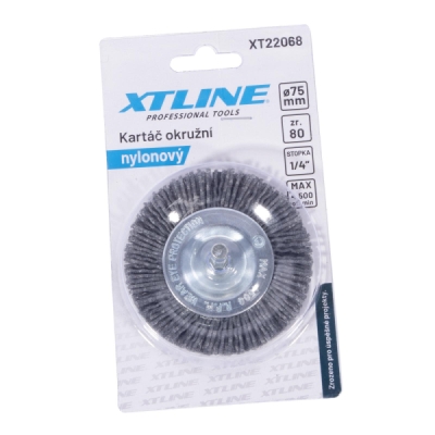 XTline - Kefa nylon.radiálna, šestr.stopka 50 mm zr. 80