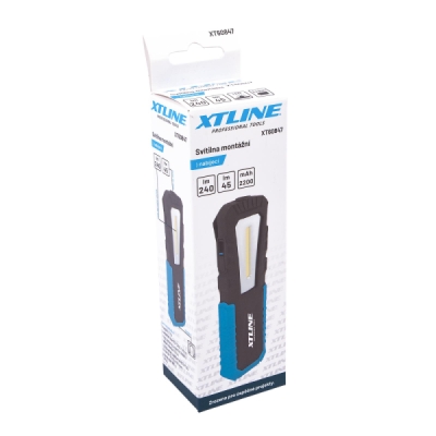 XTline - Svietidlo montážne nabíjecie 240 lm, 2 200 mAh