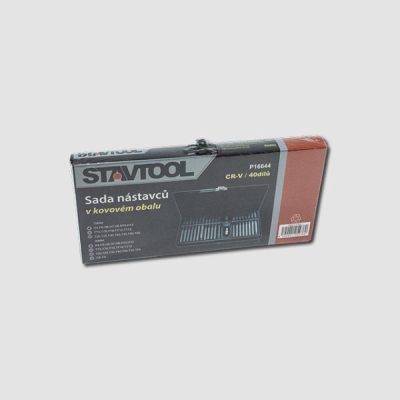 GK TOOLS - Sada bitov 40 dielov v plechovom boxe