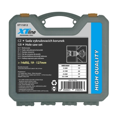 XTline - Korunka vykružovacia 19-127mm sada 10 dielov