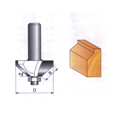 STAVTOOL - Fréza tvarová do dreva 21x8x3,97mm