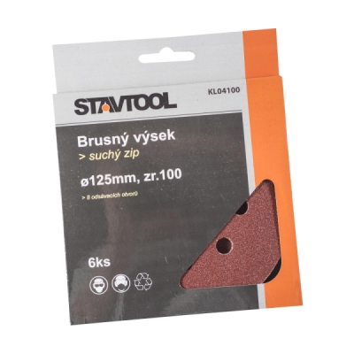STAVTOOL - Výsek - suchý zips p125mm/P120