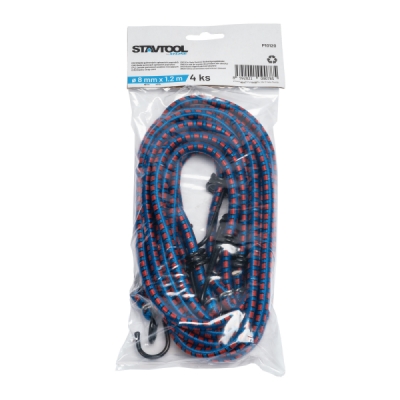 STAVTOOL - Sada gumových popruhov 4ks 1,8mx11,5mm modré