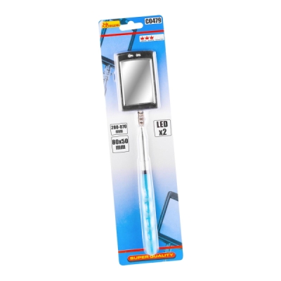RICHMANN - Zrkadielko štvorcové magetické s LED diódami