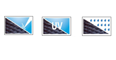 Sieť tieniaca POLYRATAN 0,9x3m tmavá hnedá