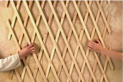 Mriežka drevená Trelliwood 0,5x1,5m tmavá