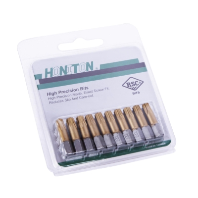 HONITON - Bit TRX 1/4” 15x25mm (torx) S2 systém 1bal/10ks TITAN (balenie 10ks)