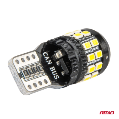 AMiO - LED žiarovky CANBUS T10 W5W 27SMD 2016 White 12V/24V
