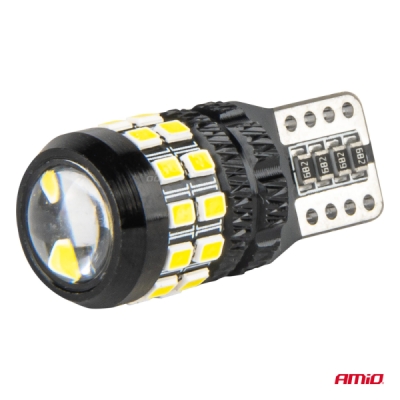 AMiO - LED žiarovky CANBUS T10 W5W 27SMD 2016 White 12V/24V