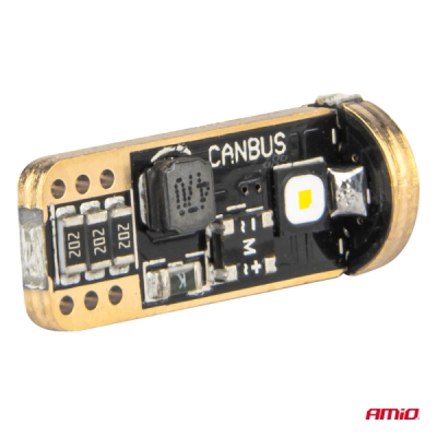 AMiO - LED žiarovky CANBUS T10 W5W 3SMD 3838 White 12V/24V