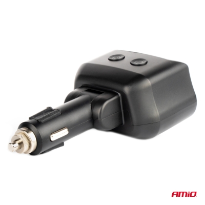 AMiO - Dvojitá predlžovacia zásuvka 2xUSB 1xUSB C 12/24V max 200W