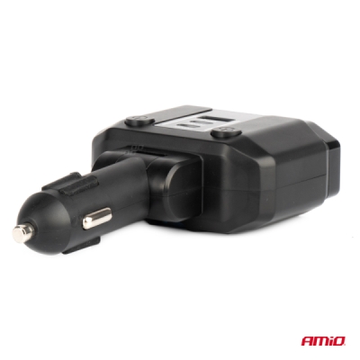AMiO - Predlžovacia zásuvka PD30W PD20W QC3.0 12/24V max 200W
