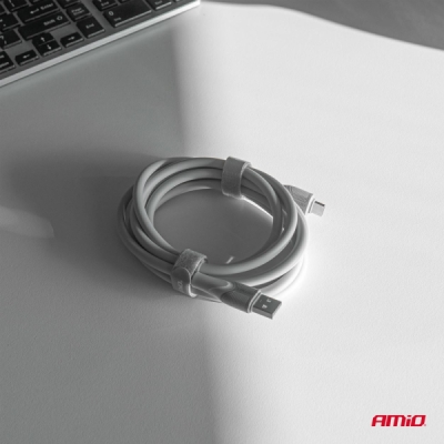 AMiO - Kábel USB-A TO TYP-C 60W 200cm FullLINK model X111
