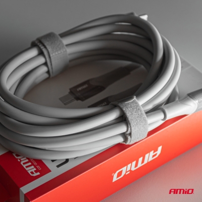 AMiO - Kábel USB-C TO TYP-C 60W 300cm FullLINK model X111