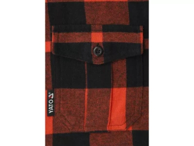 Yato - Červená flanelová košeľa veľ. XXXL