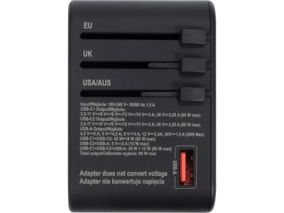 Yato - Cestovný adaptér USB-C, USB-A, 65W