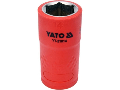 Yato - VDE nadstavec šesťhranný krátky 3/8" 14mm