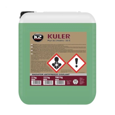 K2 - Nemrznúca zmes zelená (G11) -35°C 20L