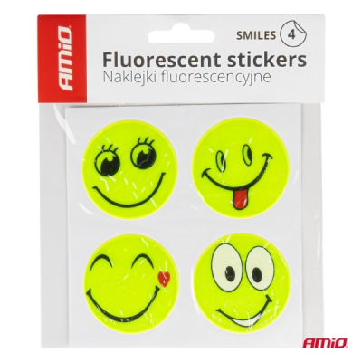 AMiO - Sada reflexných samolepiek SMILE