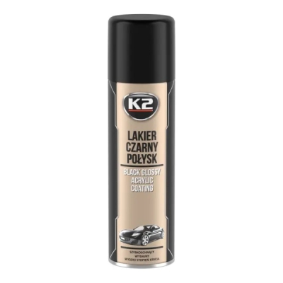 K2 - Akrylová farba s vysokým leskom čierna 500ml