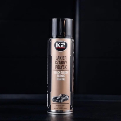 K2 - Akrylová farba s vysokým leskom čierna 500ml