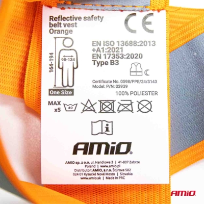 AMiO - Reflexné traky, oranžové univerzálne