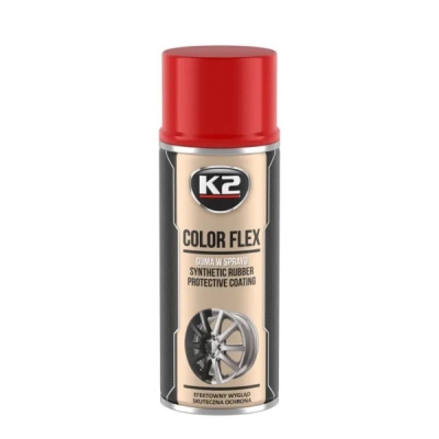 K2 - Striekacia guma Červená COLOR FLEX 400ml