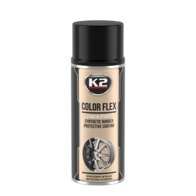K2 - Striekacia guma Čierna COLOR FLEX 400ml