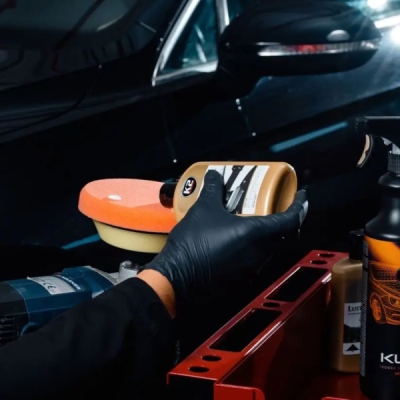 K2 - Leštiaca špongia hladká Orange DURAFLEX 150mm
