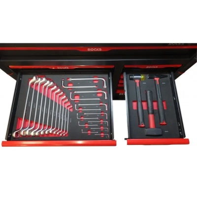 ROOKS OK-01.3008 Dielenská skriňa STRONG GARAGE XXL s náradím, 485 ks