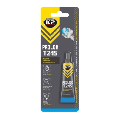 K2 - Zaistenie skrutiek stredná pevnosť PROLOK T245 6ml