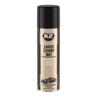 K2 - Rýchloschnúca matná čierna akrylová farba 500ml