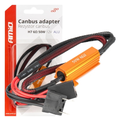 AMiO - Rezistor pre LED žiarovky CANBUS 6Ω 50W H7