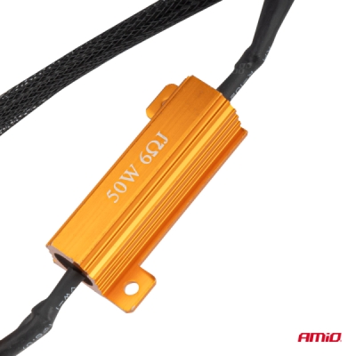 AMiO - Rezistor pre LED žiarovky CANBUS 6Ω 50W H7