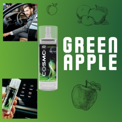 K2 - Vôňa do auta v rozprašovači COSMO GREEN APPLE 50ml