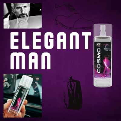 K2 - Vôňa do auta v rozprašovači COSMO MAN 50ml