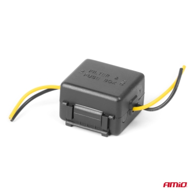 AMiO - Odrušovací filter do auta so sklenenou poistkou 12V
