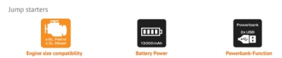 Osram - Akumulátorový booster OBSL300