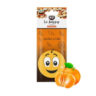 K2 - Osviežovač vzduchu prívesok BE HAPPY MANDARIN