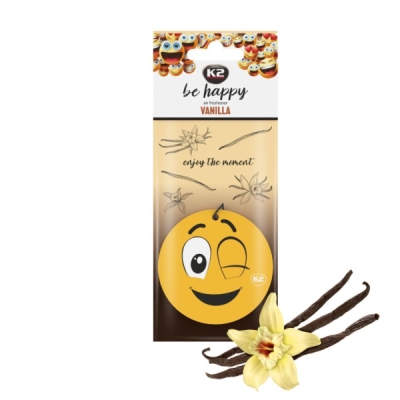 K2 - Osviežovač vzduchu prívesok BE HAPPY VANILLA